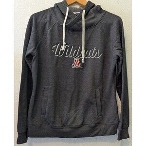 Arizona Wildcats Sweater Hoodie Womens Size Medium M Gray Pullover (382m)